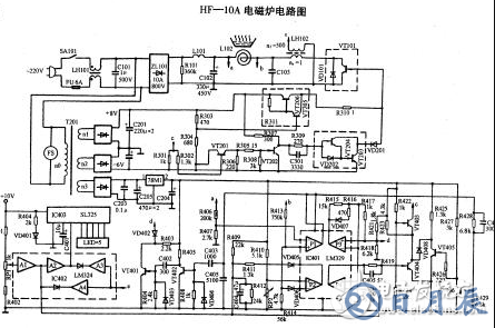 美的電磁爐電路圖大全（六款美的電磁爐電路設計原理圖詳解）